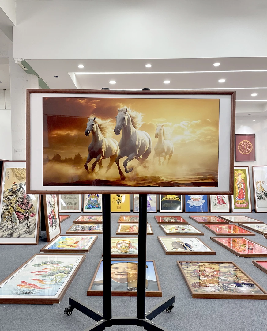 [06骏马图]60x120cm中国风家居装饰画办公室玄关客厅装饰画