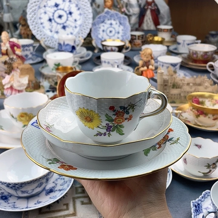 中古欧瓷瓷器小房子