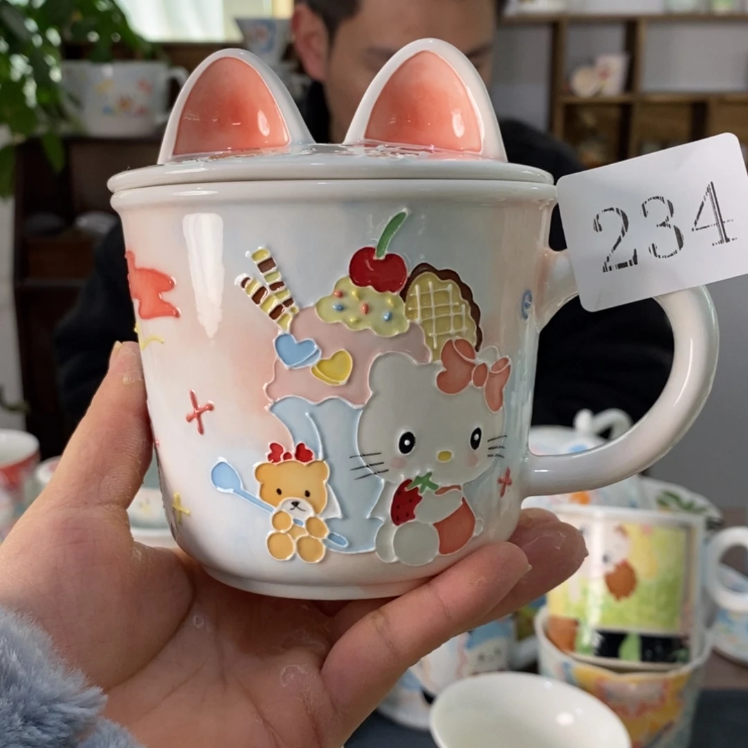 糖***唧瓷片景德镇釉下彩手绘