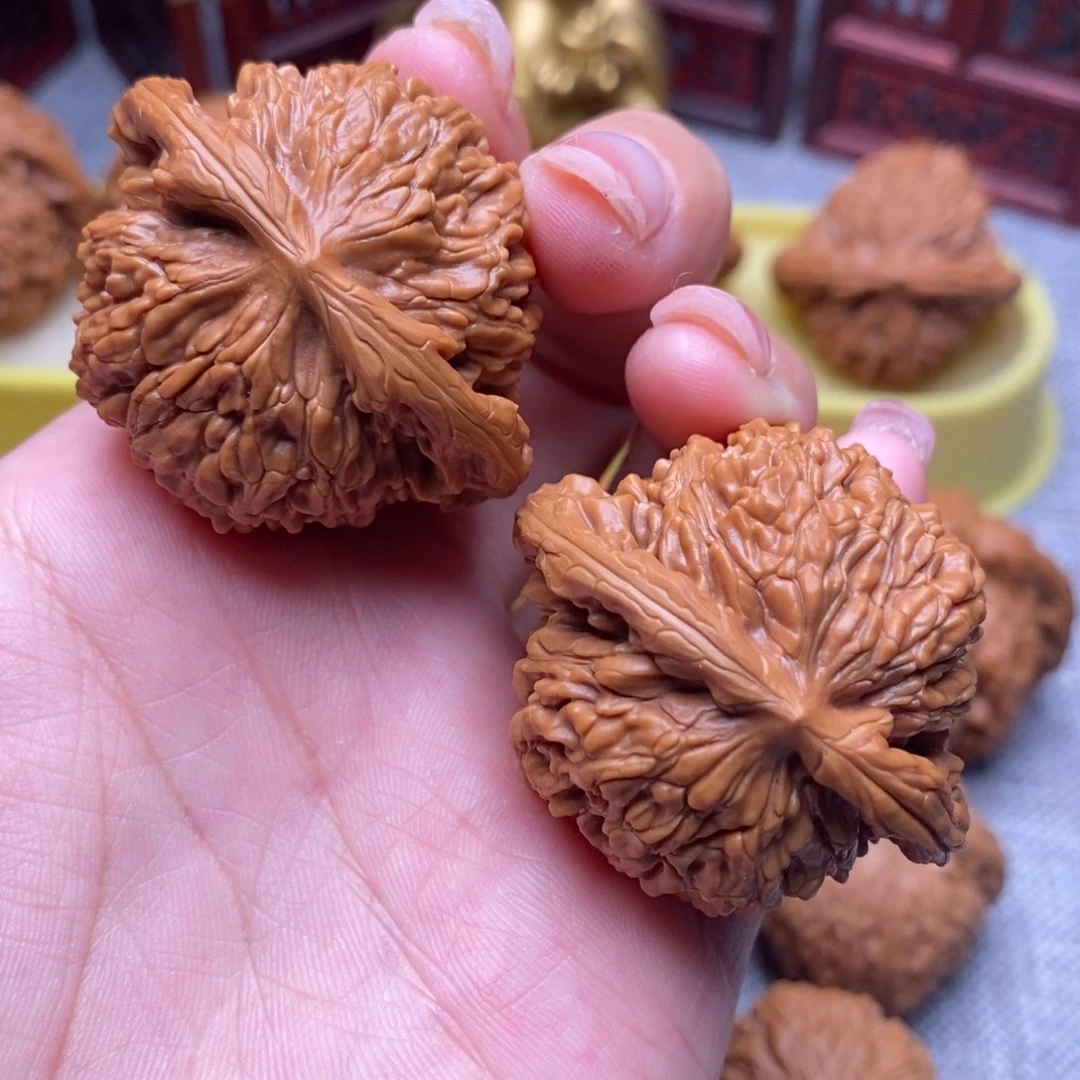 花***树文玩核桃把件四座楼42