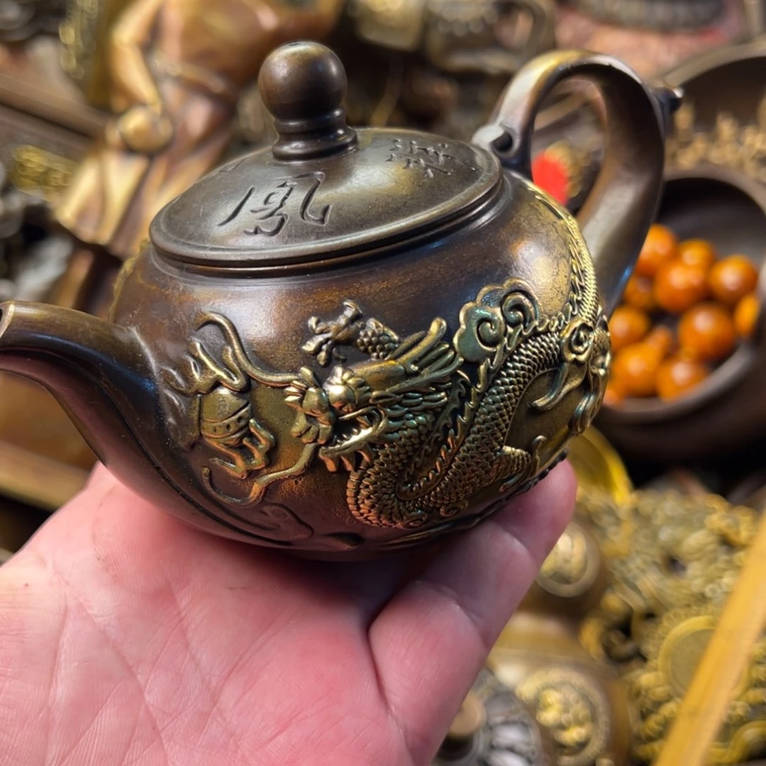 茶壶香炉铜器摆件