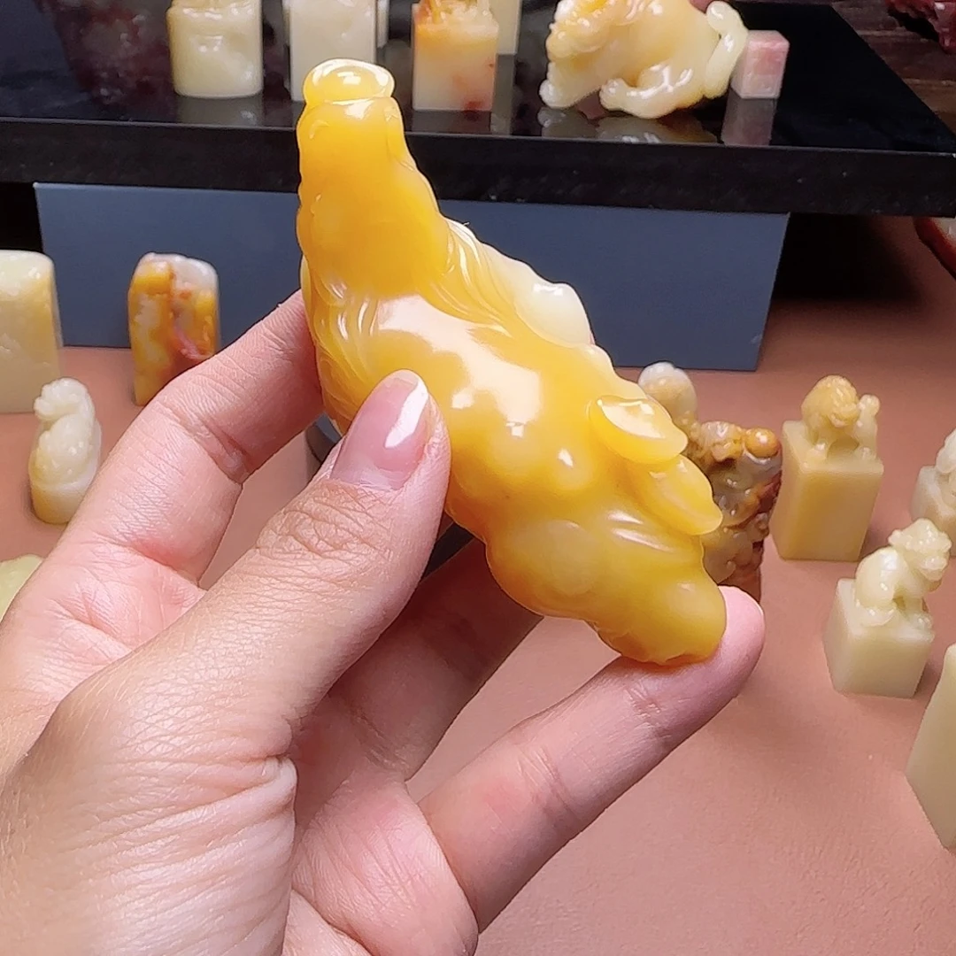 悟***空寿山石印石福建寿山石