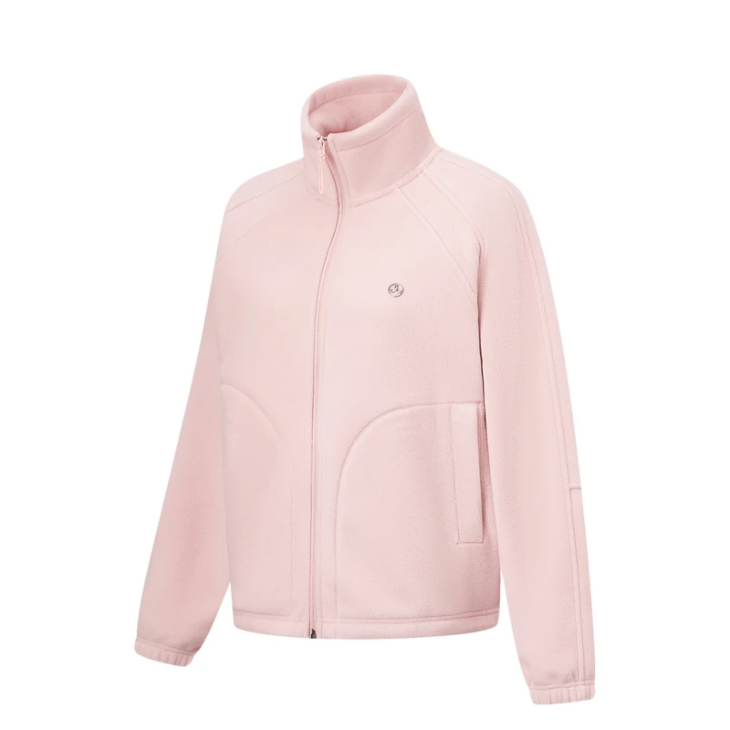 李宁摇粒绒外套2025健身系列男女宽松加绒保暖针织抗菌运动外套