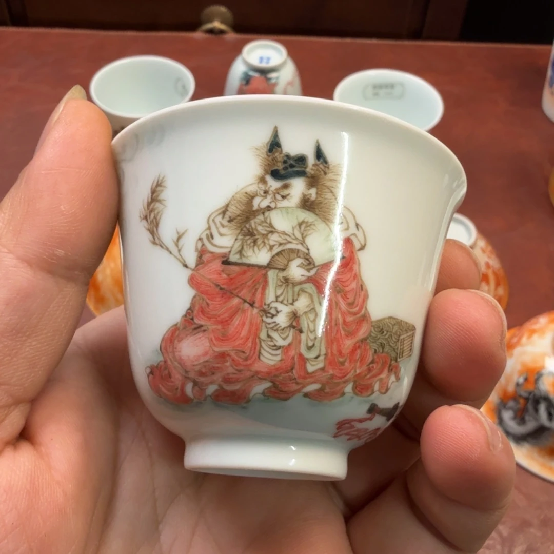 现代景德镇全手工全手绘茶器玺****瓷