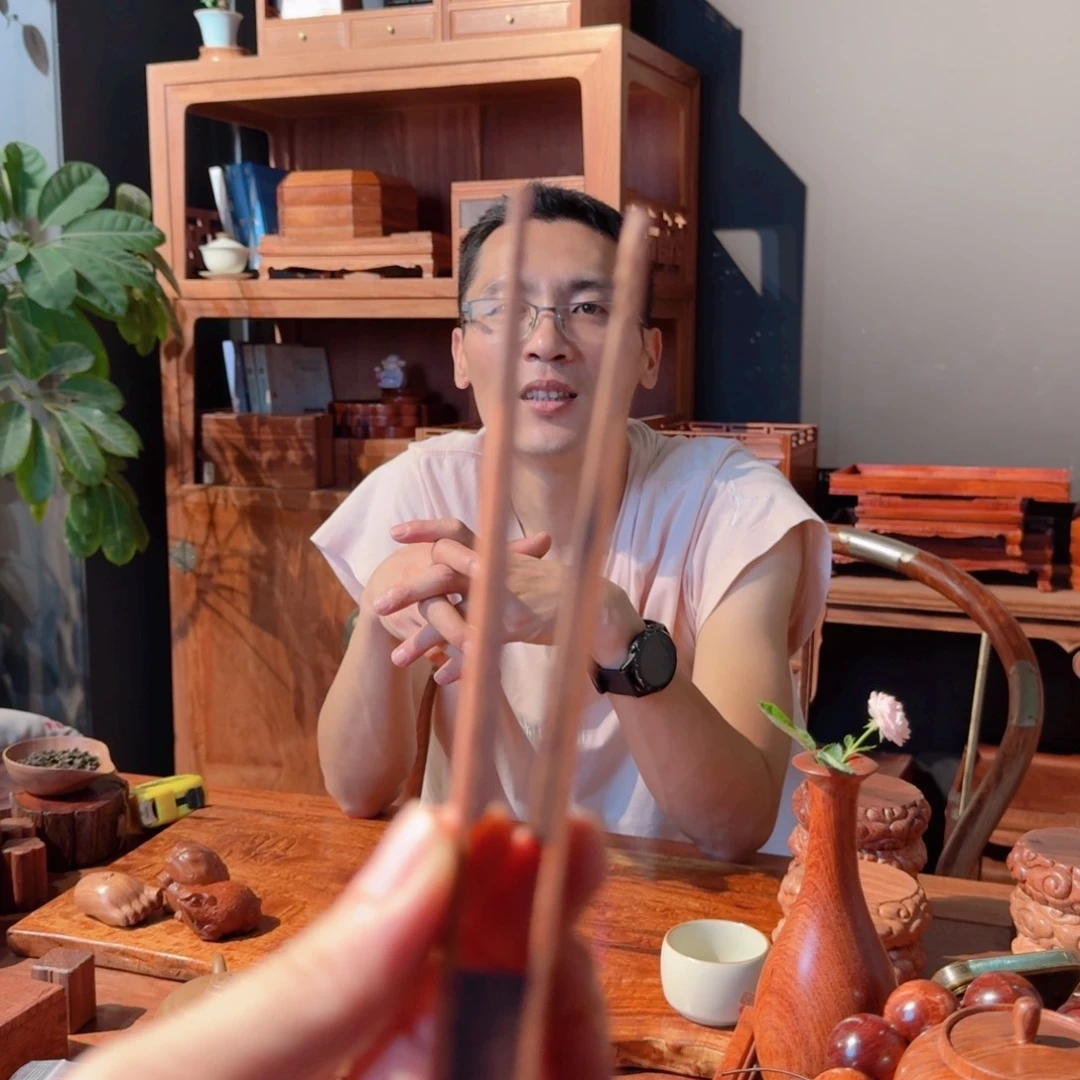 其***实正宗缅甸花梨茶夹