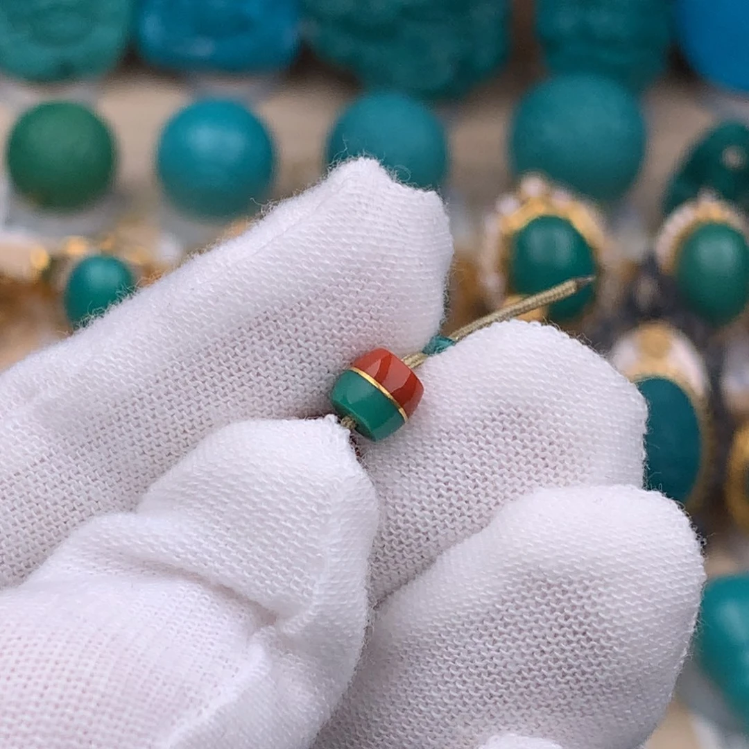 未镶嵌绿松石珠宝奇石5.5mm