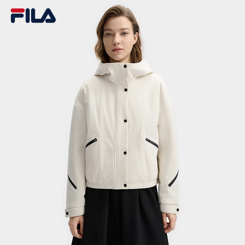Fila/斐乐2025年春季女士户外运动百搭休闲夹克外套F11W513901F
