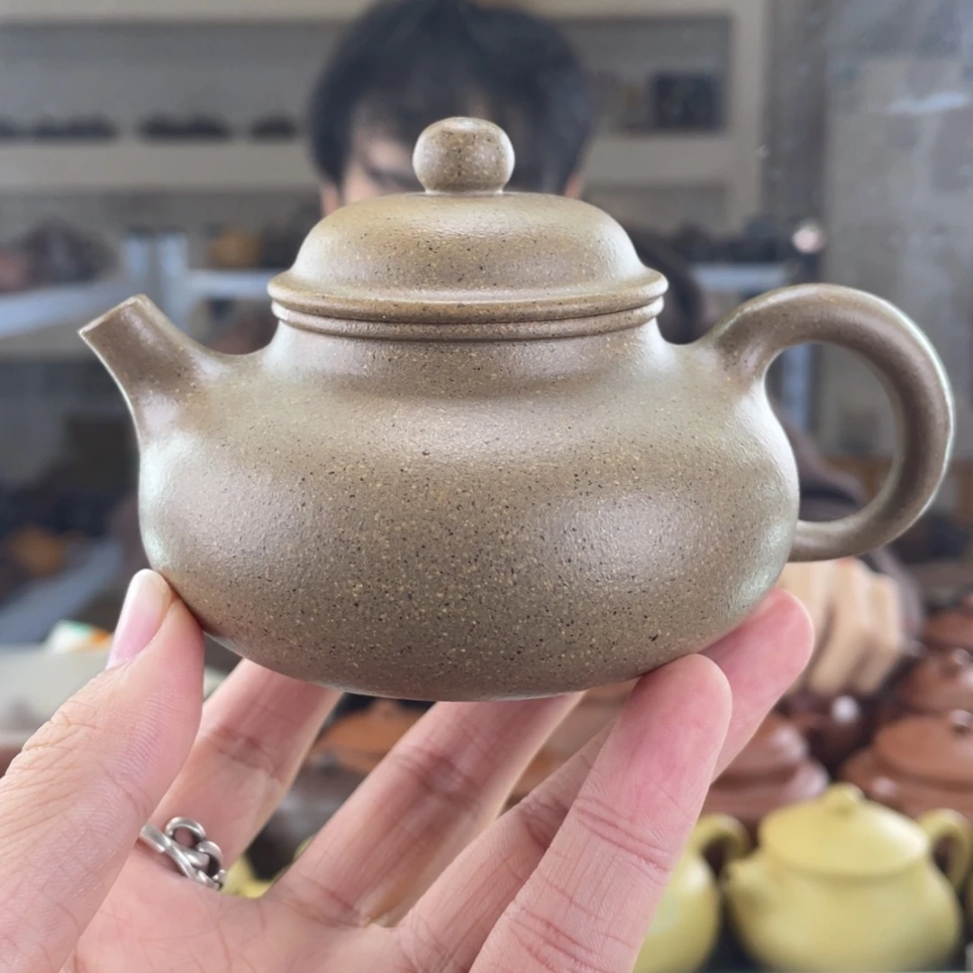 茶壶紫砂180cc青降坡茶壶