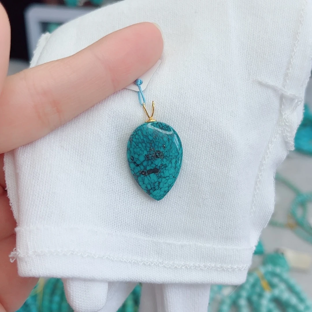 绿松石18K金镶嵌绿松石