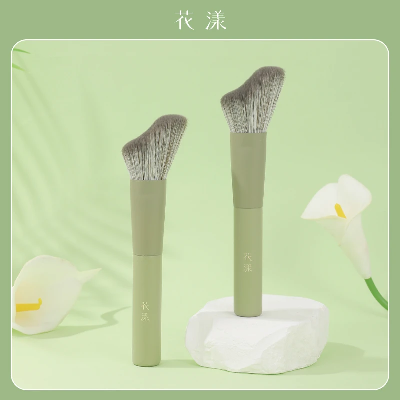 花漾抹茶拿铁波浪形修容刷侧影软毛斜头阴影新手多功能化妆刷