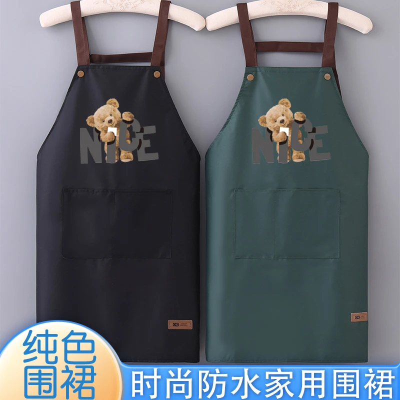 在家厨房做饭围裙防水防油女款爆款2025新款日本兔子罩衣围裙厨房