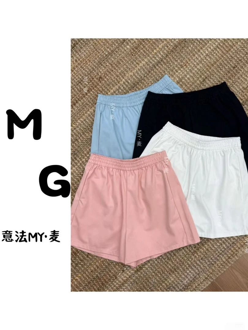 【苗哥女装】2025夏季短裤薄款百搭简约阔腿短裤宽松舒适休闲风实拍