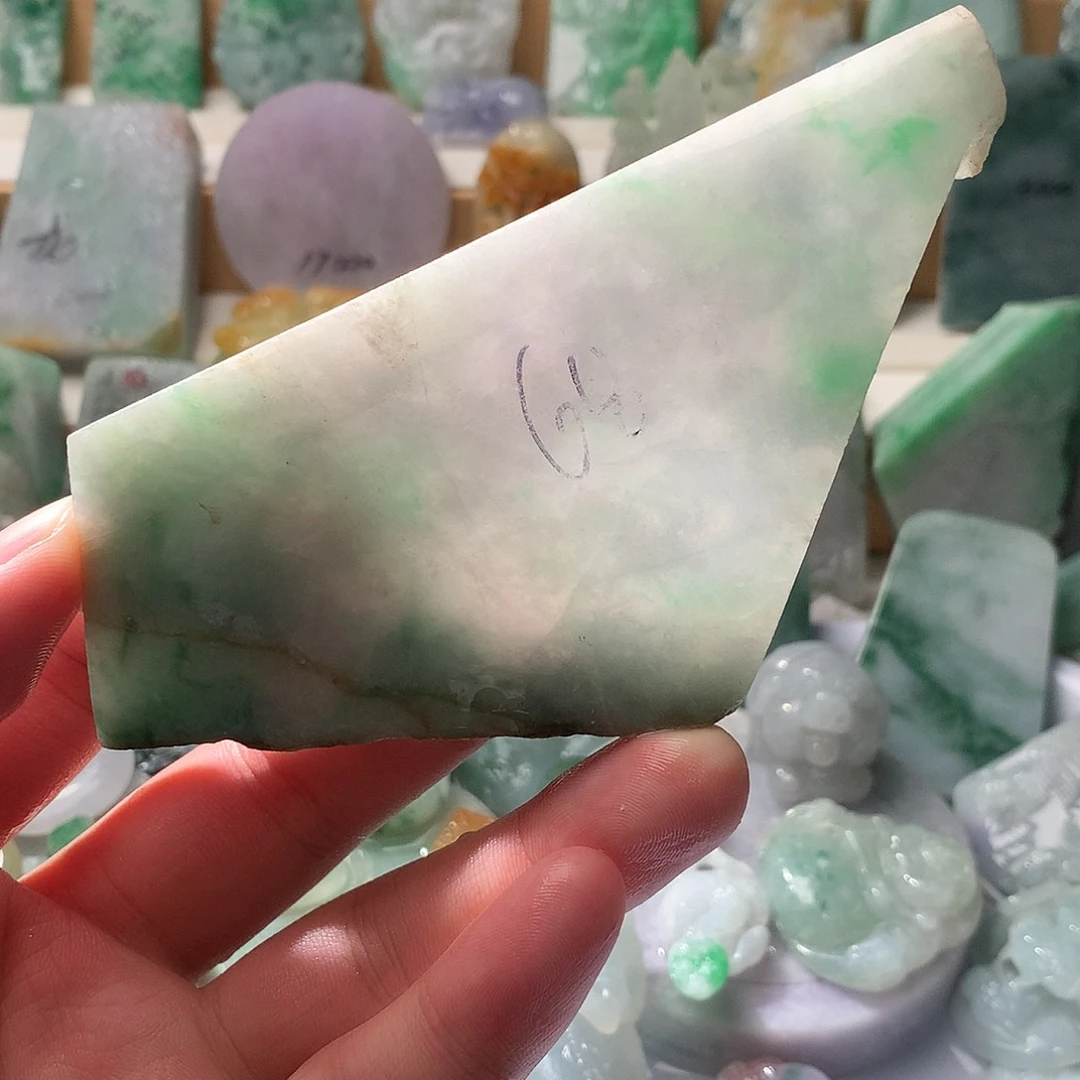 翡翠散珠翡翠原石片料