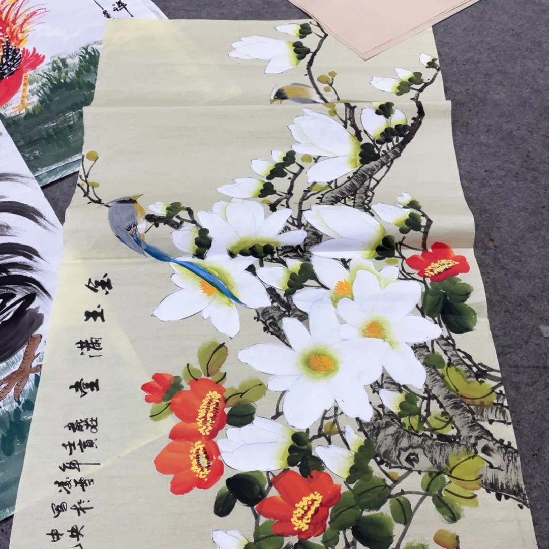 国画国画作品画心一张