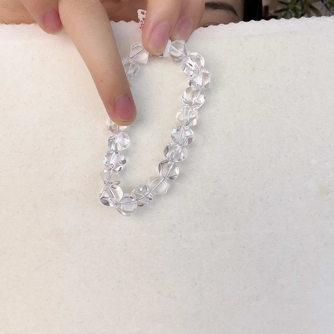 水晶手串未镶嵌白水晶