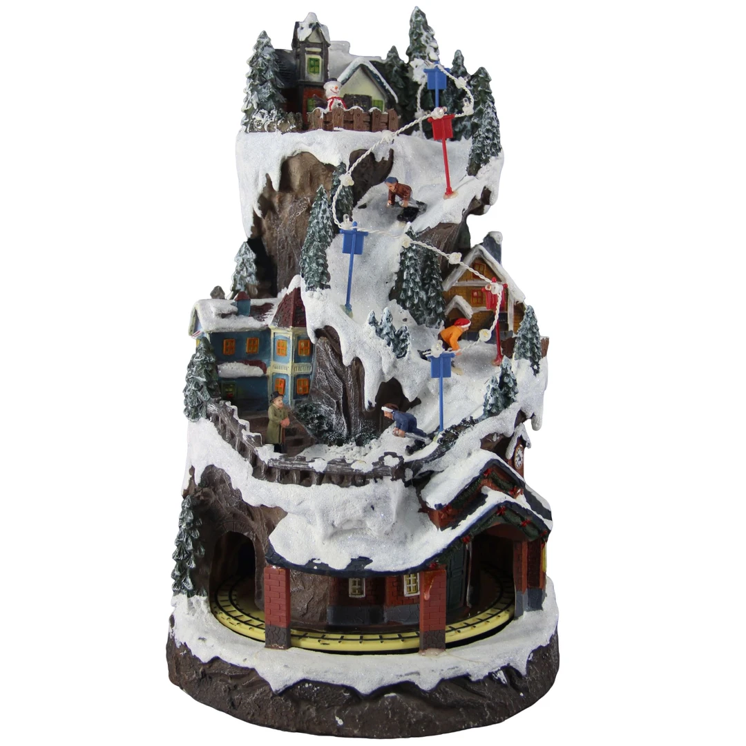 新款跨境双层山峰造型摆件---CM218