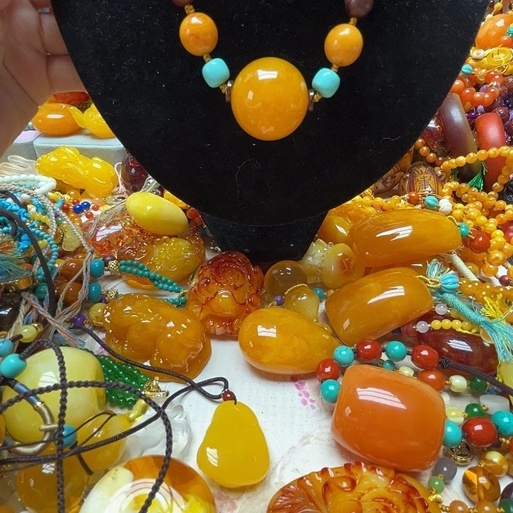 树脂制品2773大单珠锁骨链