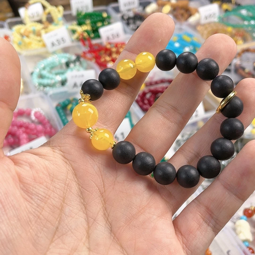 玉髓手饰银S925镀金镶嵌