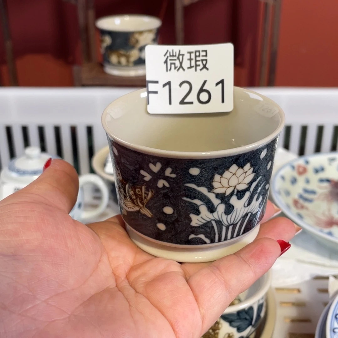 摆件微瑕 F1261手工手绘陶瓷