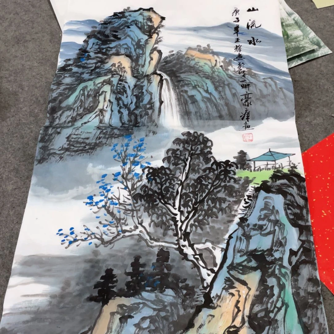 国画国画作品画心一张