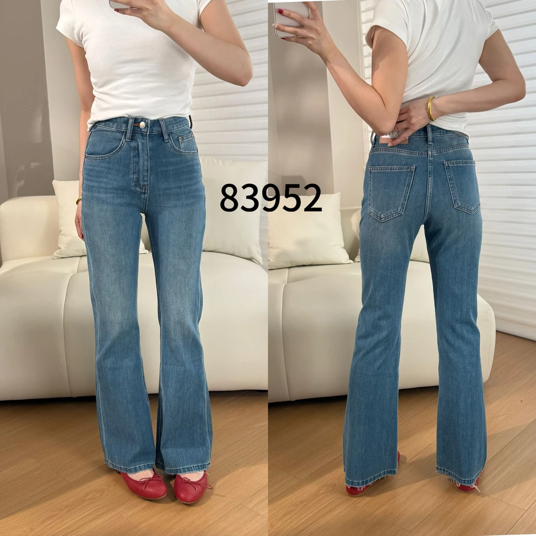 代嘉儿品牌清货 · 83952四面弹高腰显瘦微喇裤