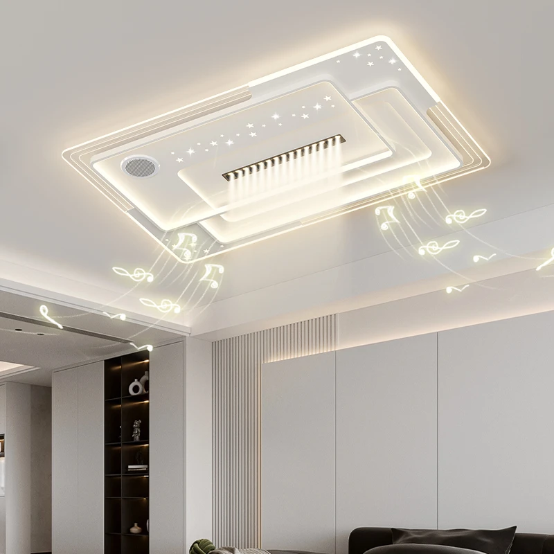 广东中山2025新款客厅吸顶灯蓝牙音响主卧吸顶卧室吸顶灯全屋套餐