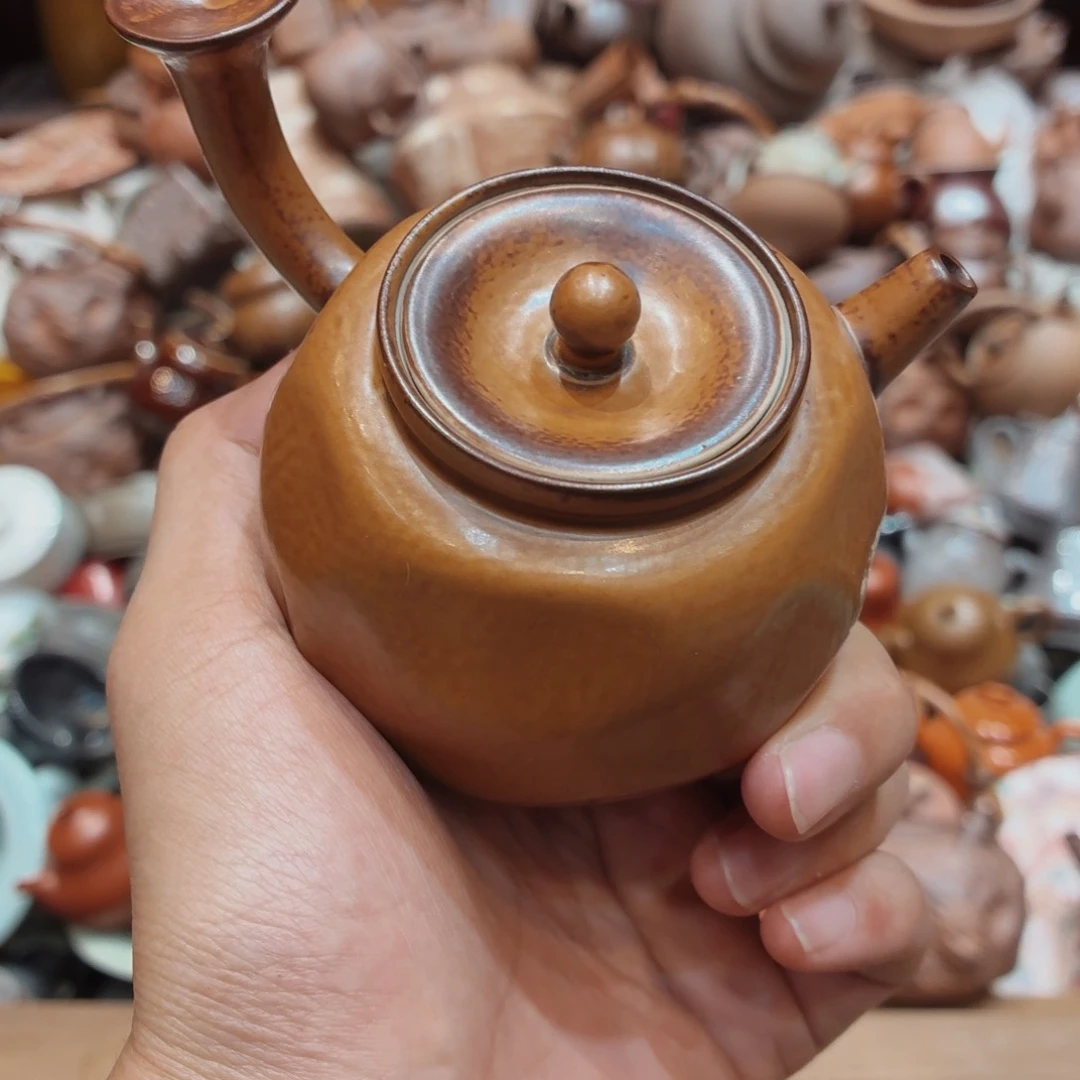 柴烧老岩泥手工茶器皿