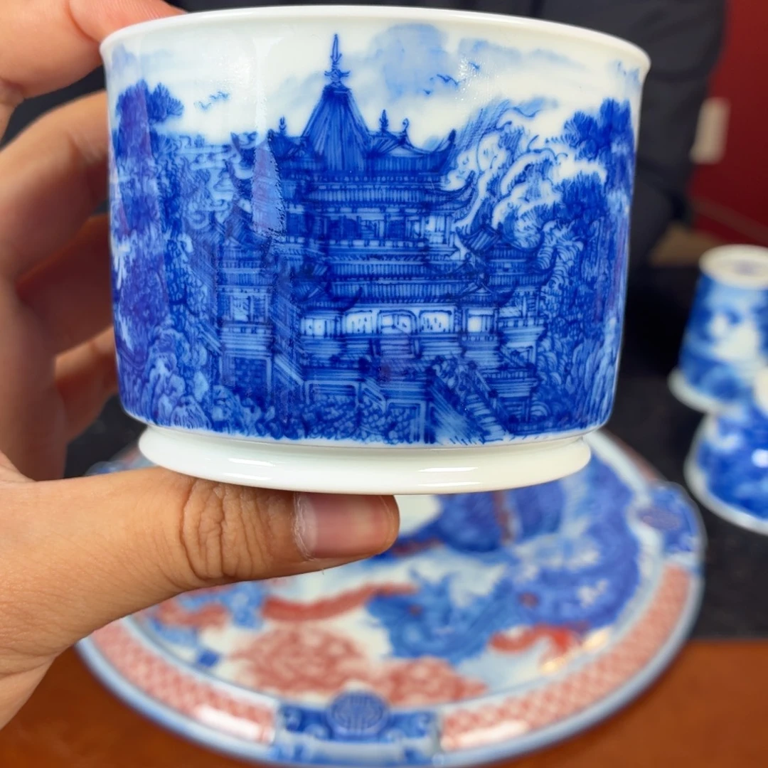 瓷杯子瓷姑娘景德镇陶瓷艺术