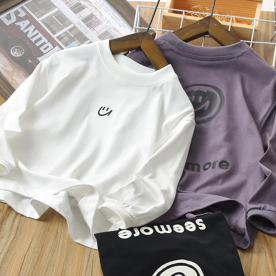 儿童2025春秋新款休闲长袖T恤圆领打底衫春秋上衣24QS15