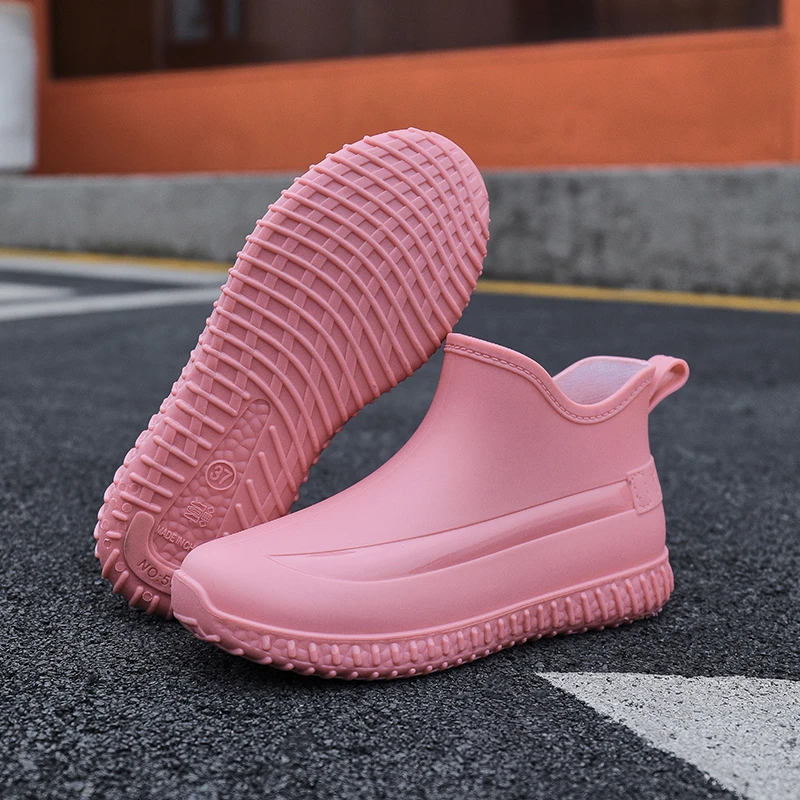 女式夏防水鞋运动版雨鞋短筒软舒轻便胶鞋雨靴厨房防滑2025新外穿