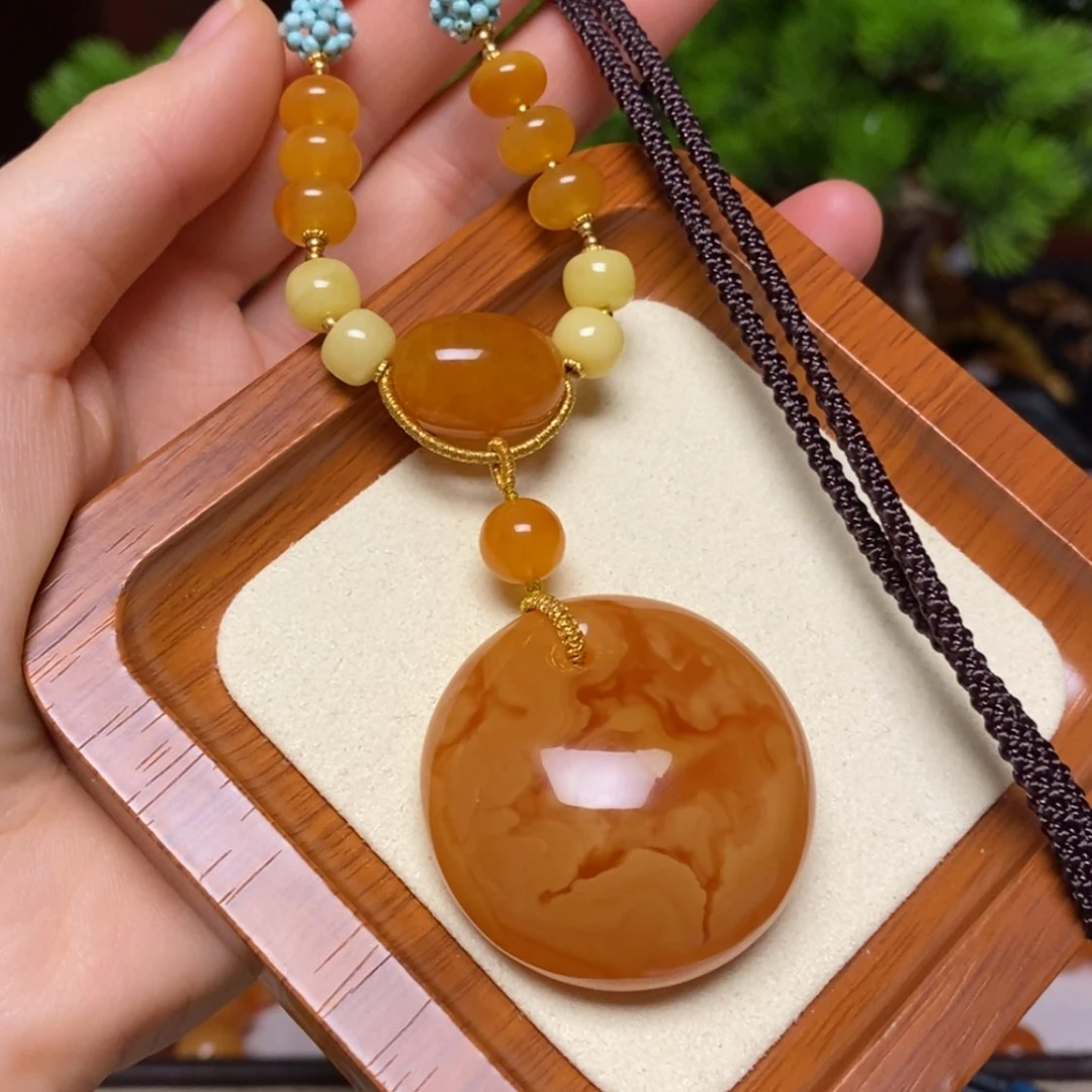 【闪购商品】蜜蜡颈饰未镶嵌项链