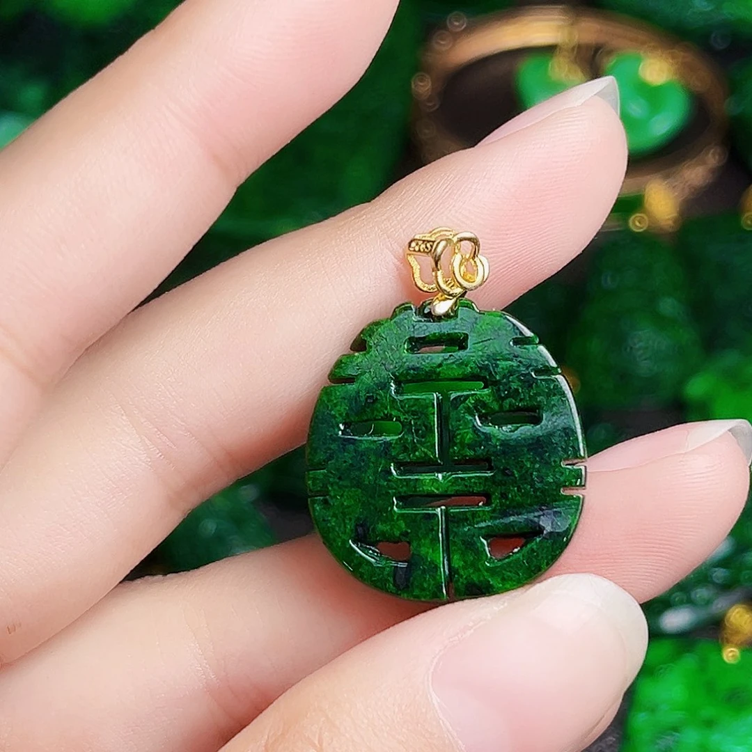 颈饰银S925镶嵌翡翠多样性