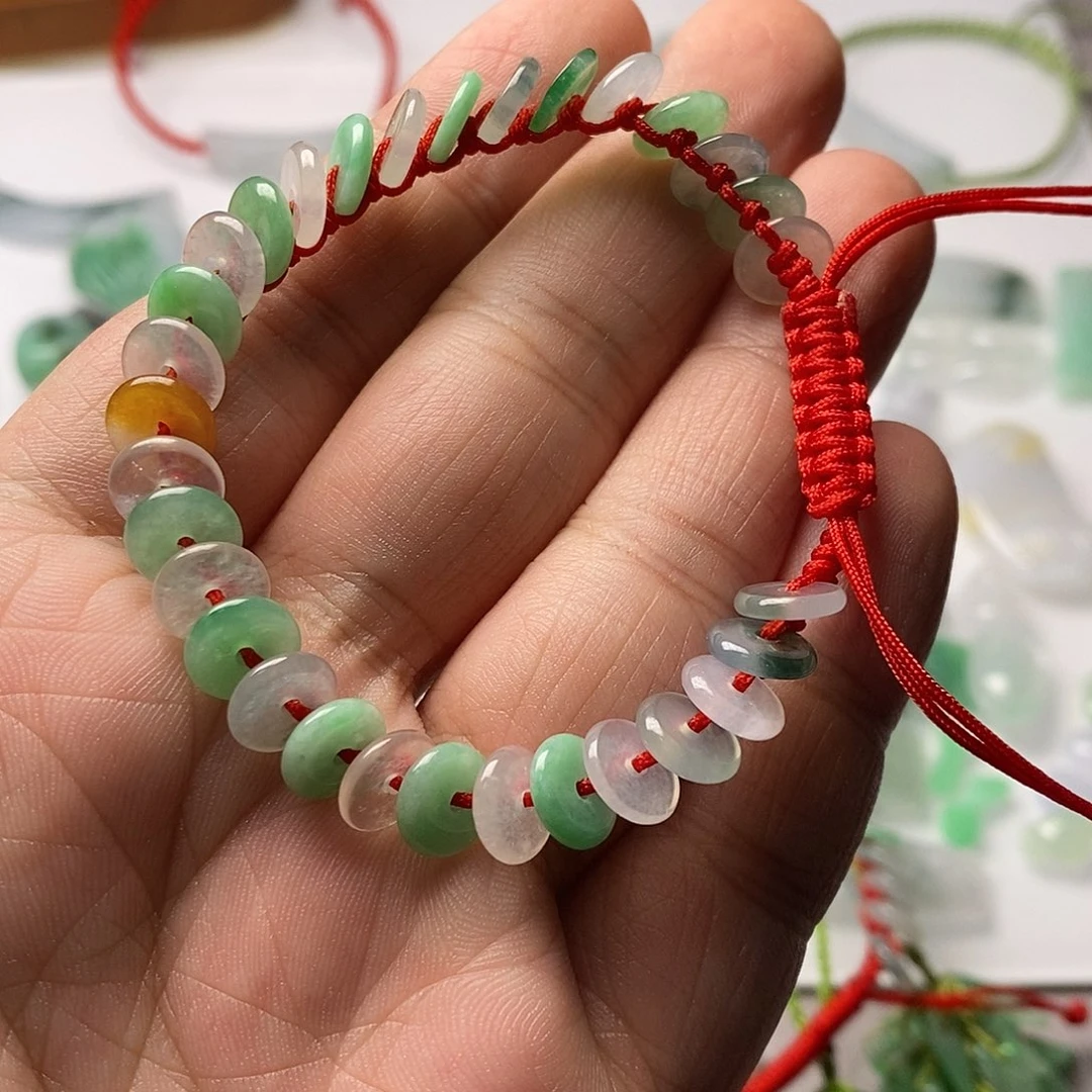 翡翠手绳未镶嵌E***凡天然翡翠