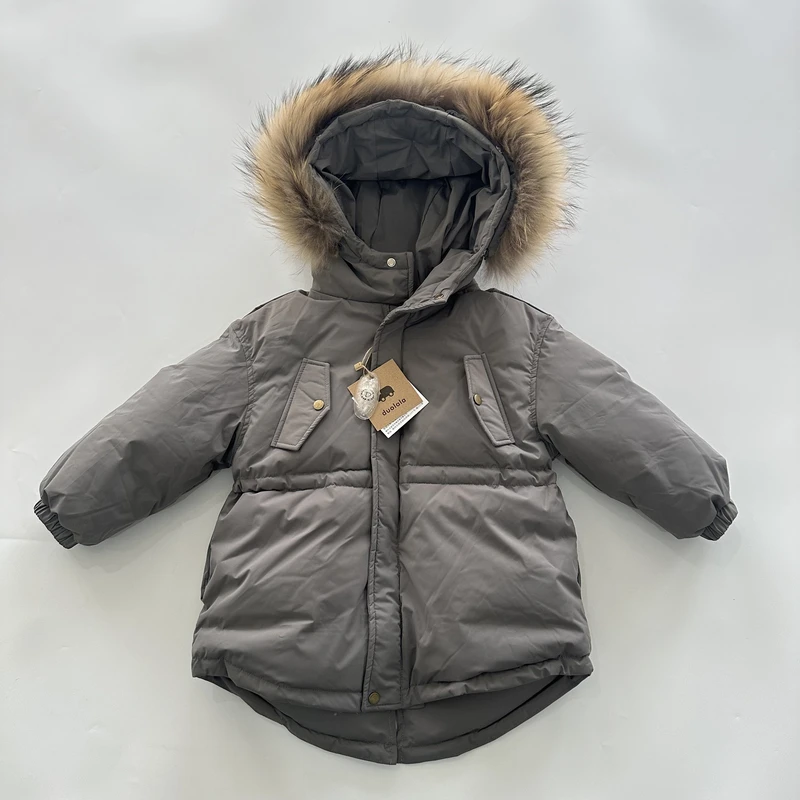 童装羽绒服貉子毛领DAGHH610012