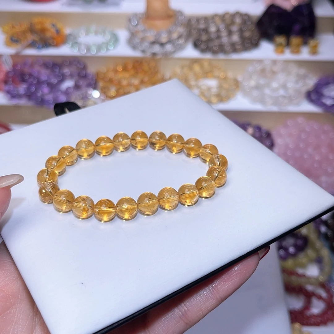 水晶手串未镶嵌夹*天然水晶8.5mm