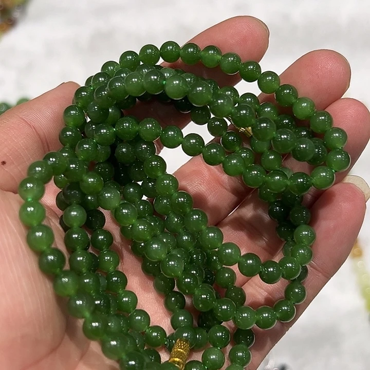 和田玉未镶嵌手串多样性发货拍一发一