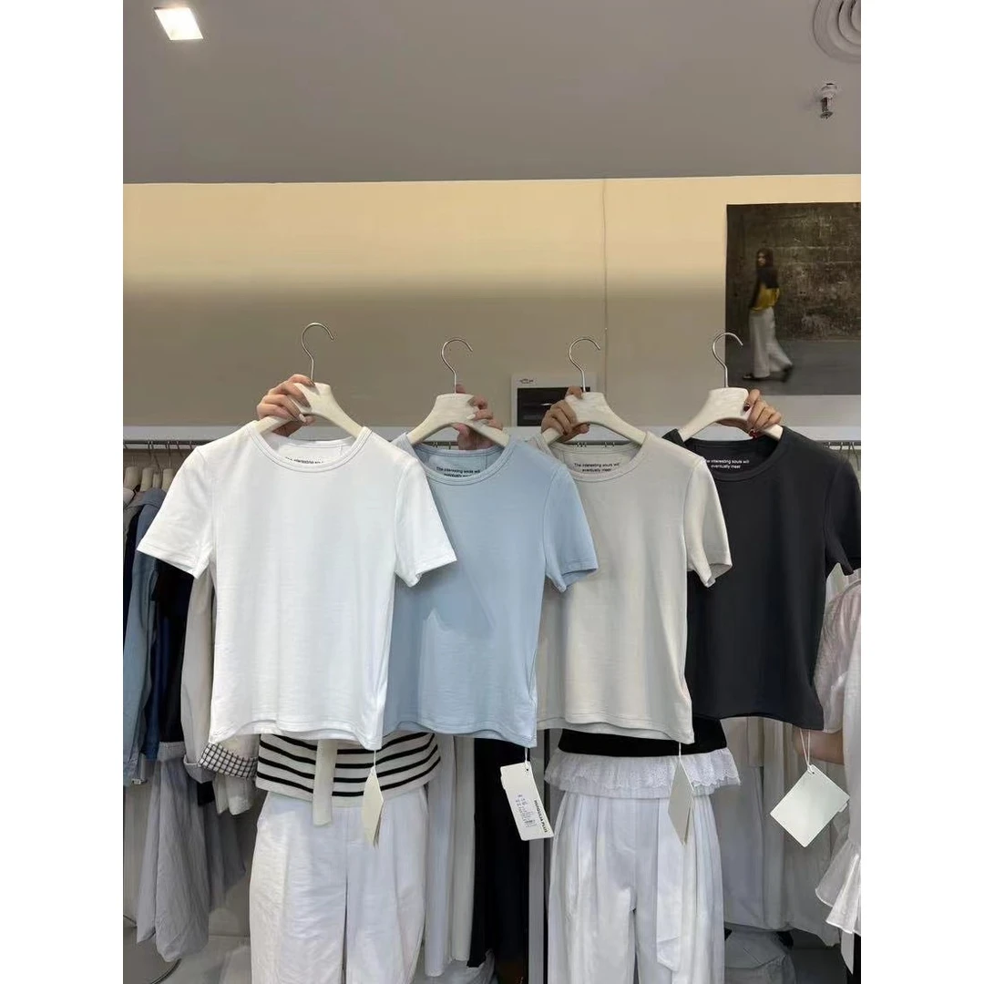 6171#会反复穿的纯色质感T恤！随意又舒服很难不爱~