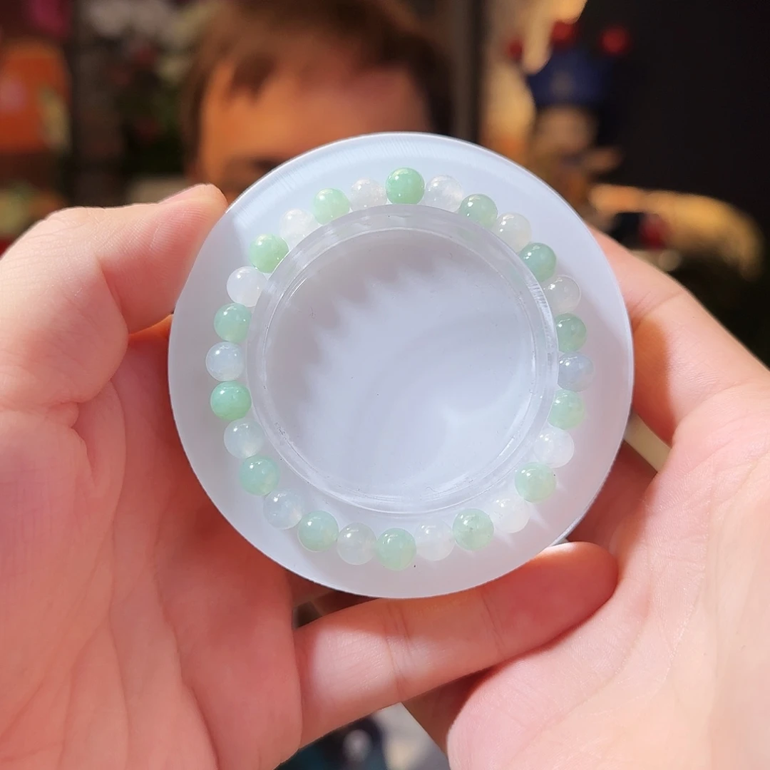 翡翠未镶嵌手链6.8毫米