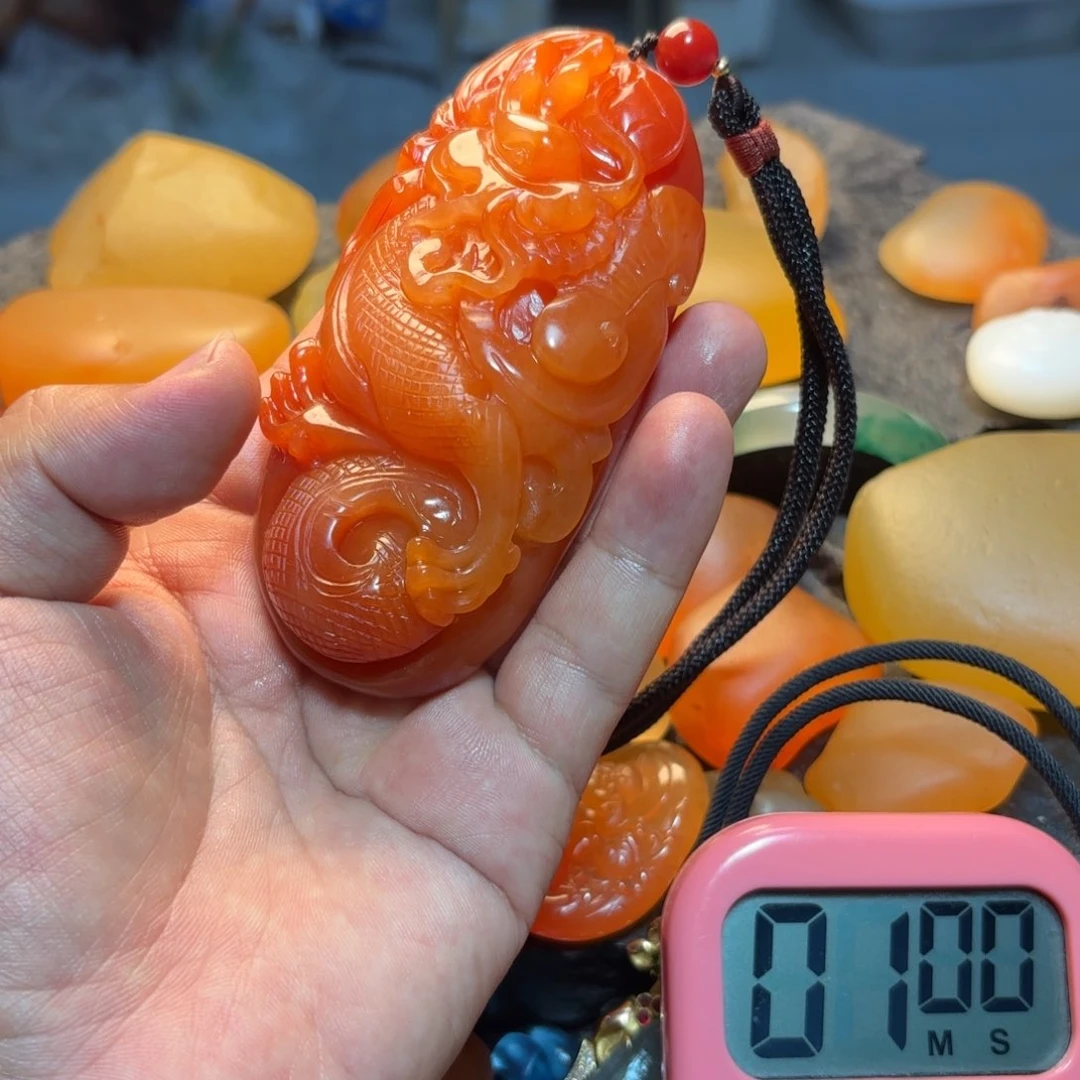 许***旺石英岩玉挂件未镶嵌