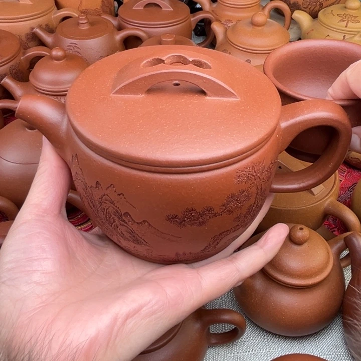 杨*原矿红降坡刻绘汉瓦精工半手430➕2杯