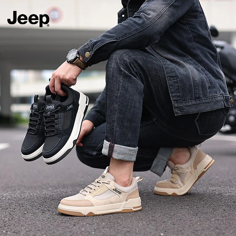 JEEP/吉普板鞋男鞋2025新款秋季高端潮牌网红爆款软底休闲鞋