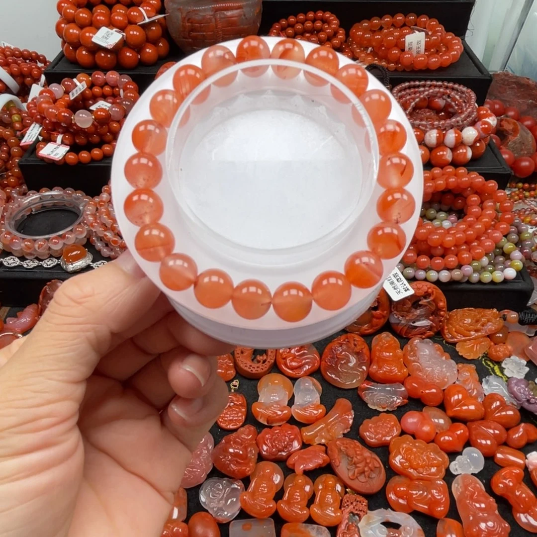 南红玛瑙未镶嵌南红手串卡9