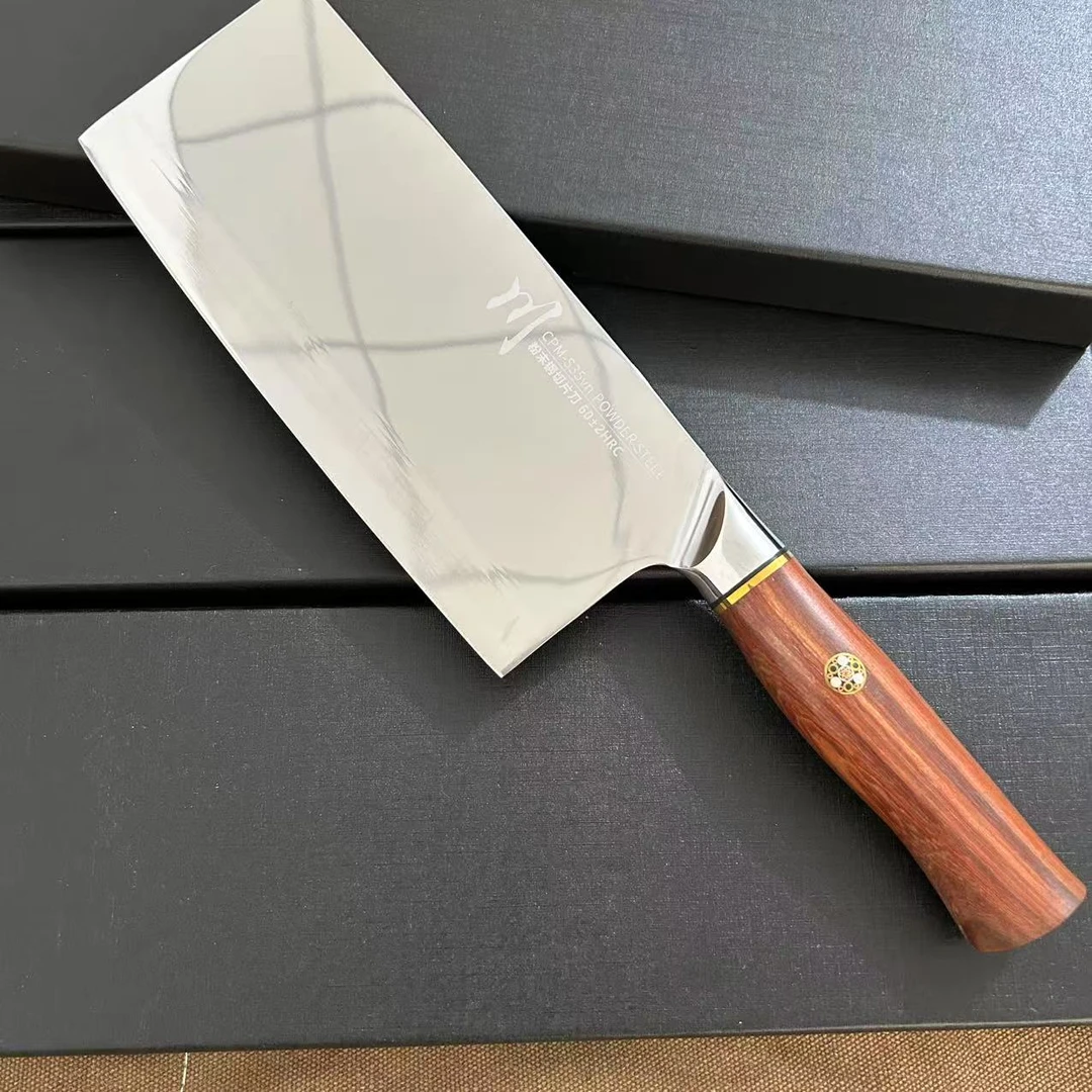 家用厨房镜光川牌檀木粉末切片刀