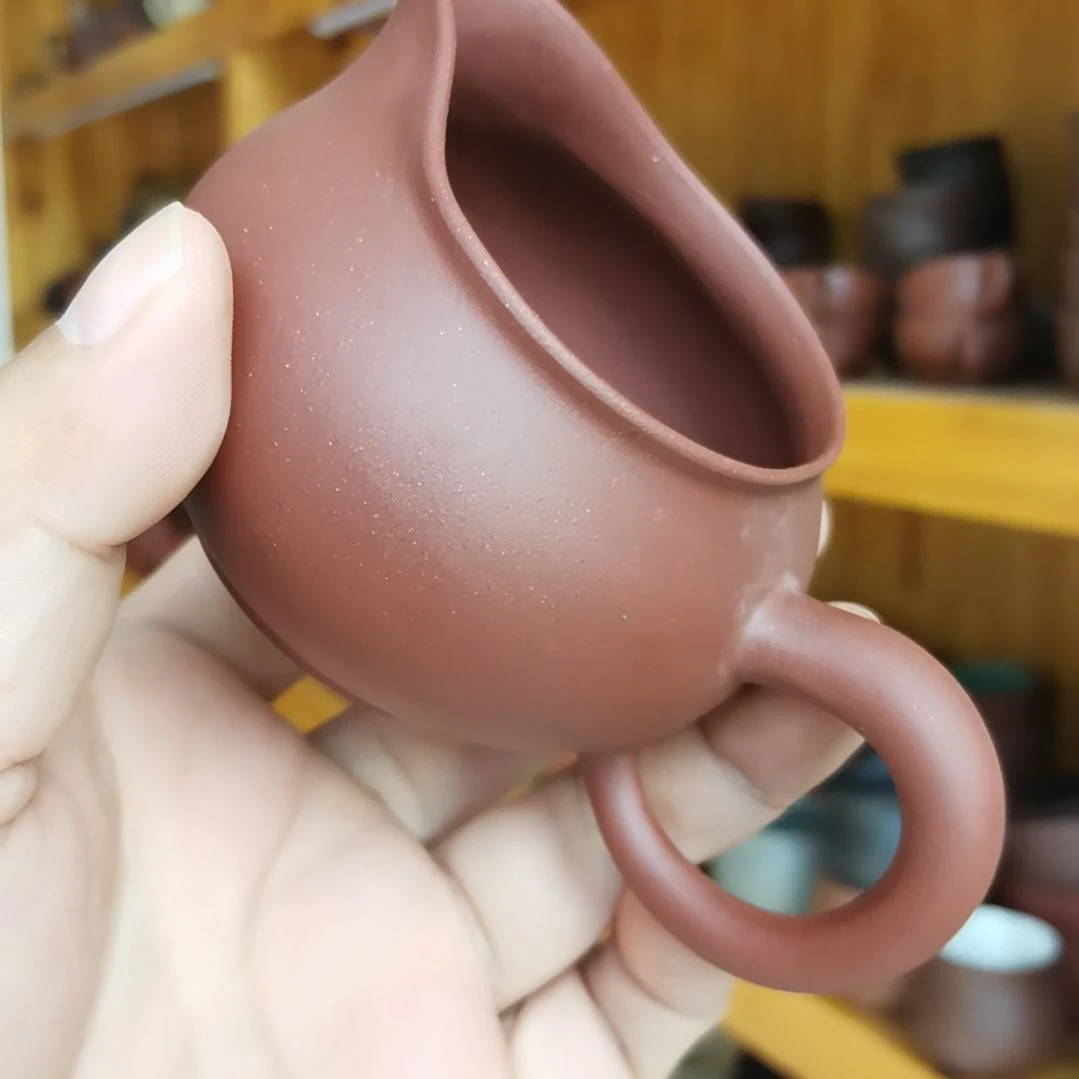 茶杯紫砂紫泥公道杯