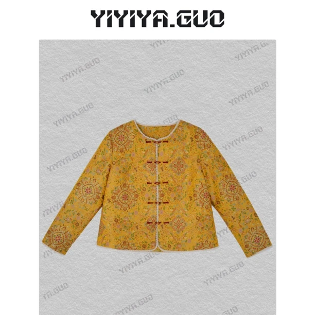 yiyiya.Guo艺艺吖【凤彩宝相】新中式中国风刺绣长袖外套25SS0238