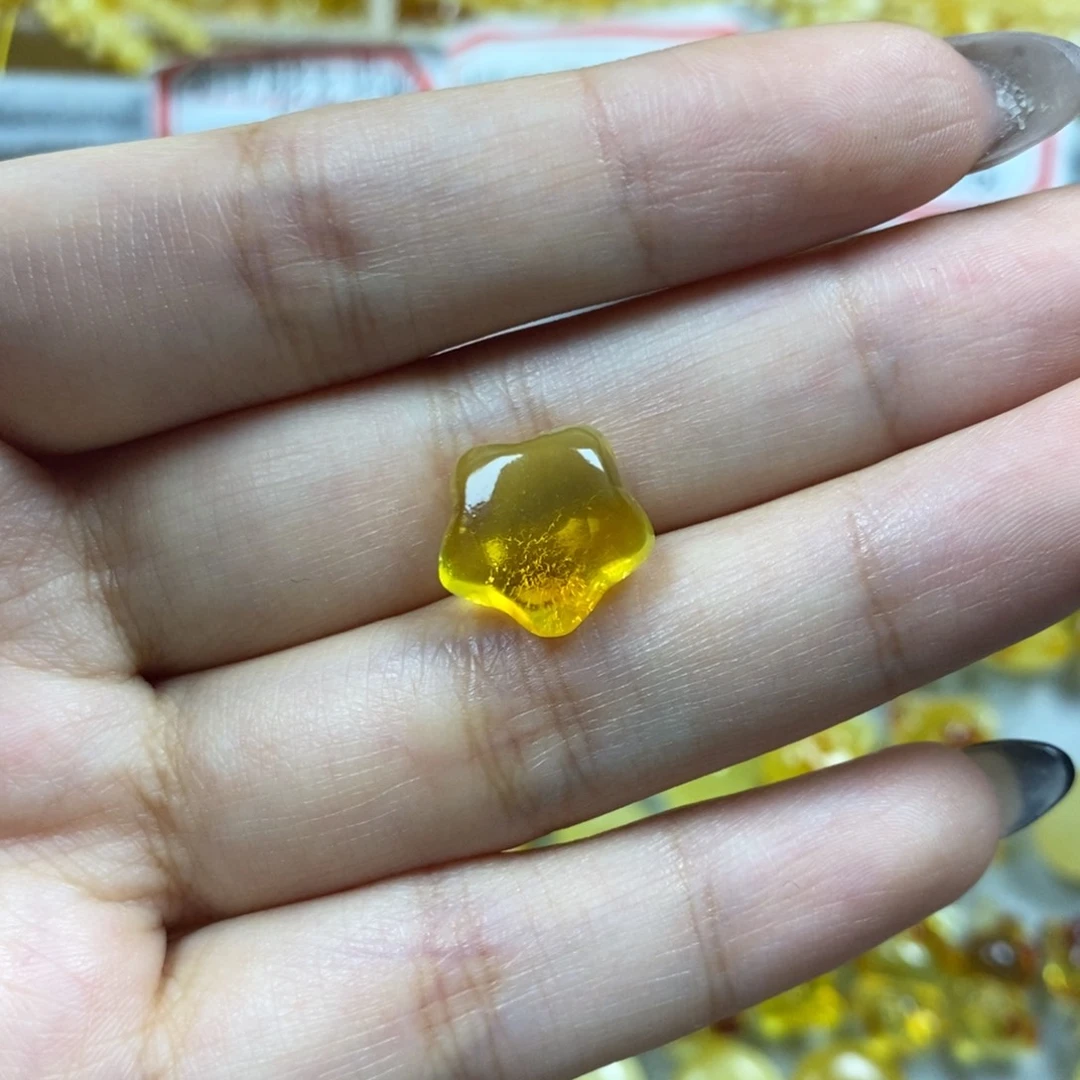 未镶嵌颈饰蜜蜡星星