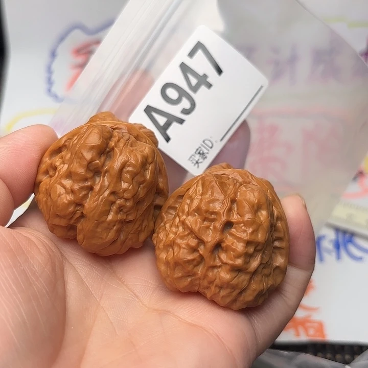 桃核把件核桃蛤蟆头39