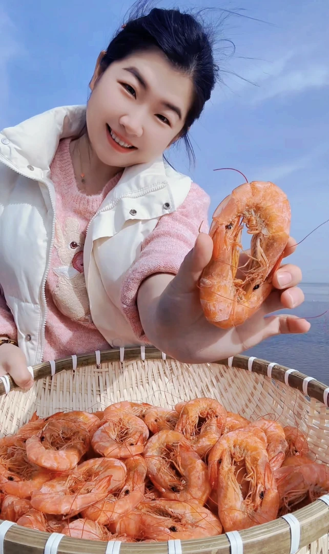 山东特产海鲜烤虾干送人干货一斤