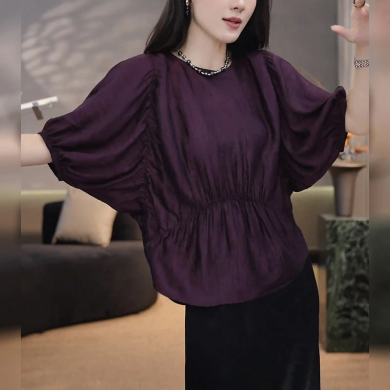 短袖衬衫女2025夏季新款韩版宽松设计感洋气时尚纯欲慵懒风女装
