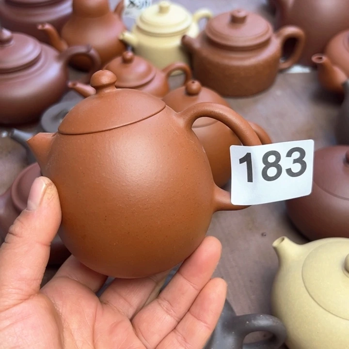 紫砂茶壶方*小红泥半手工240cc